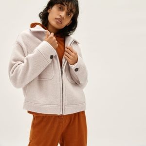 Everlane Wool Mackinaw Jacket Oatmeal  NWOT